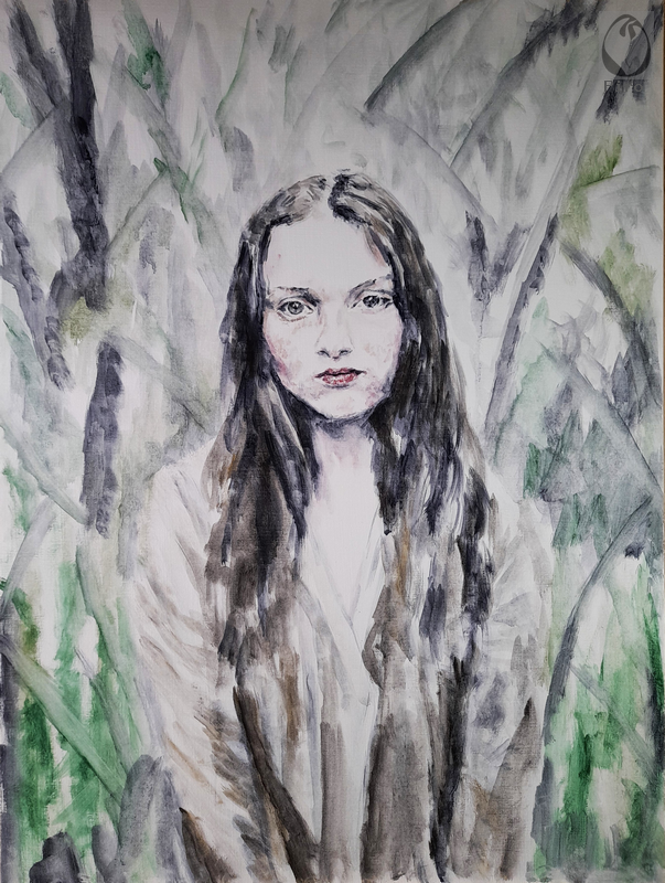 oil on paper - olio su carta di Piro